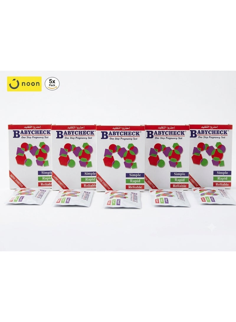 Baby CHECK ONE TIME PREGNANCY TEST (Pack of 5)