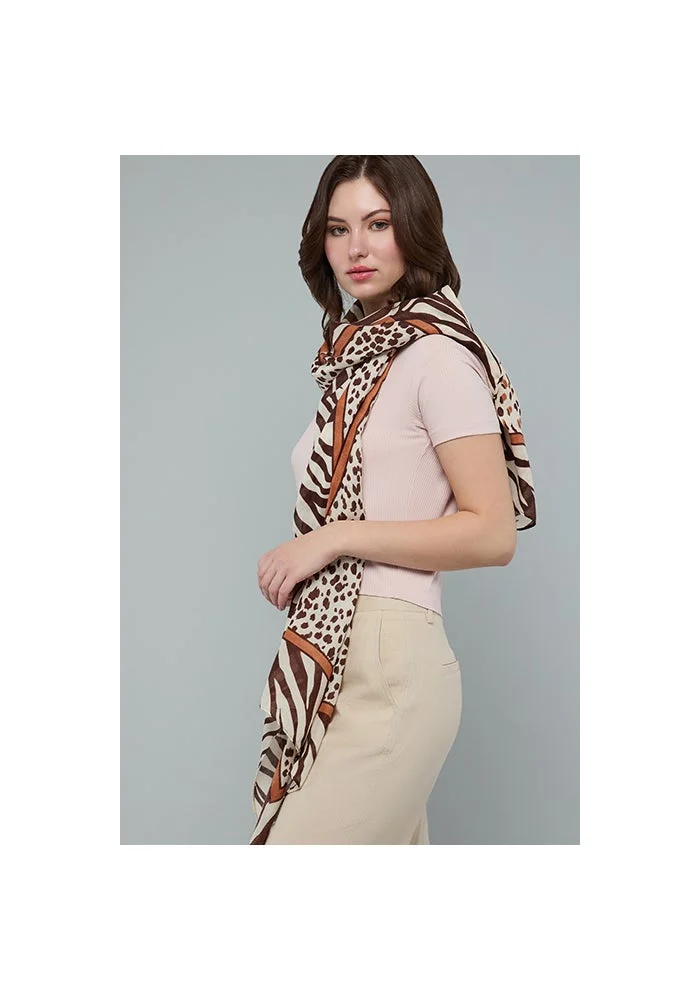 R&b  Animal Patterned Scarf for Women | Best Price UAE