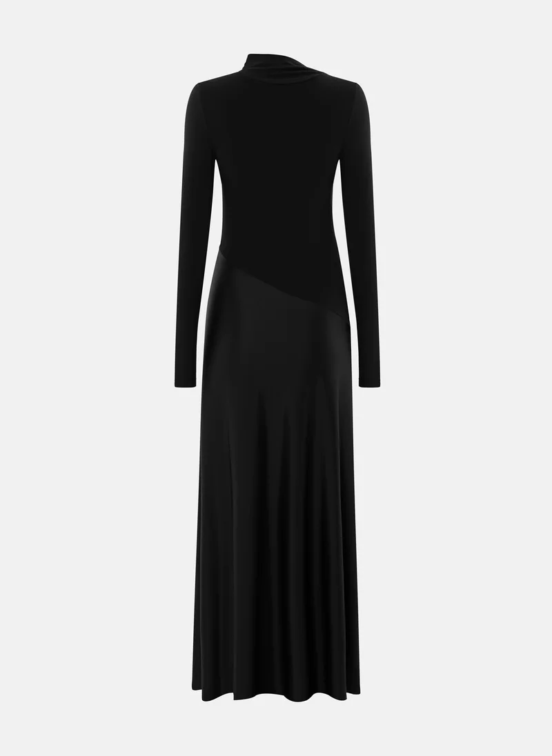 Lichi Combination maxi dress with detachable skirt