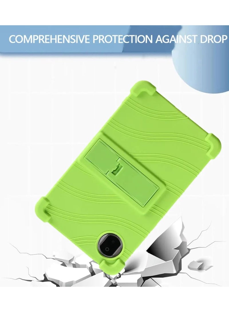 general Kids Case Compatible with Honor Pad X7 8.7 inch 2025 Tablet [Kids Friendly] 4 Corners Thicken Soft Silicone Case Shockproof Cover with Multi-Angle Stand - Image 2