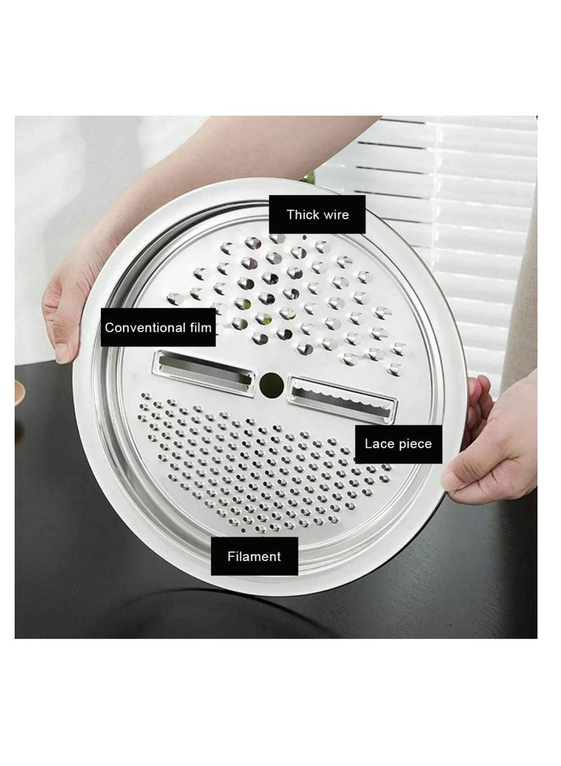 Stainless Steel Mixer and Grater Set 3-Piece Set: Colander, Grater, and Bowl for Washing Vegetables - The Miracle Invention for Your Complete Kitchen H - Image 4