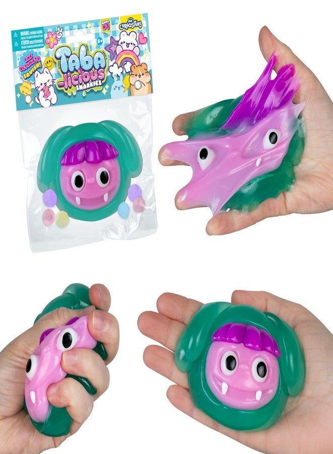 The Orb Factory ORB Tabalicious Cuties TABA Squishy Dog Cutie Toy - Fun Halloween TABA Squishy Toys - Cute, Soft, Sticky Purple Hair Dog Animal Squishies - Kawaii Sensory Fidget Toys for Kids and Adults - Image 1