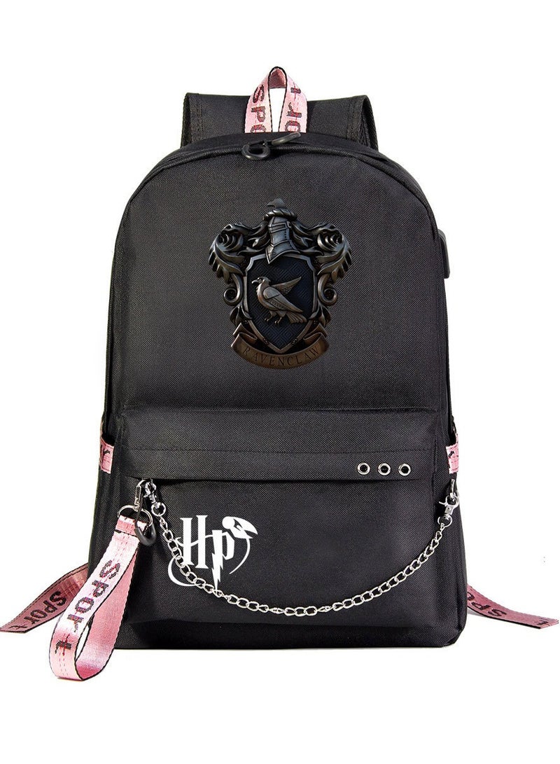 Harry Potter Cartoon Printed Youth Large Capacity Men's and Women's Shoulders