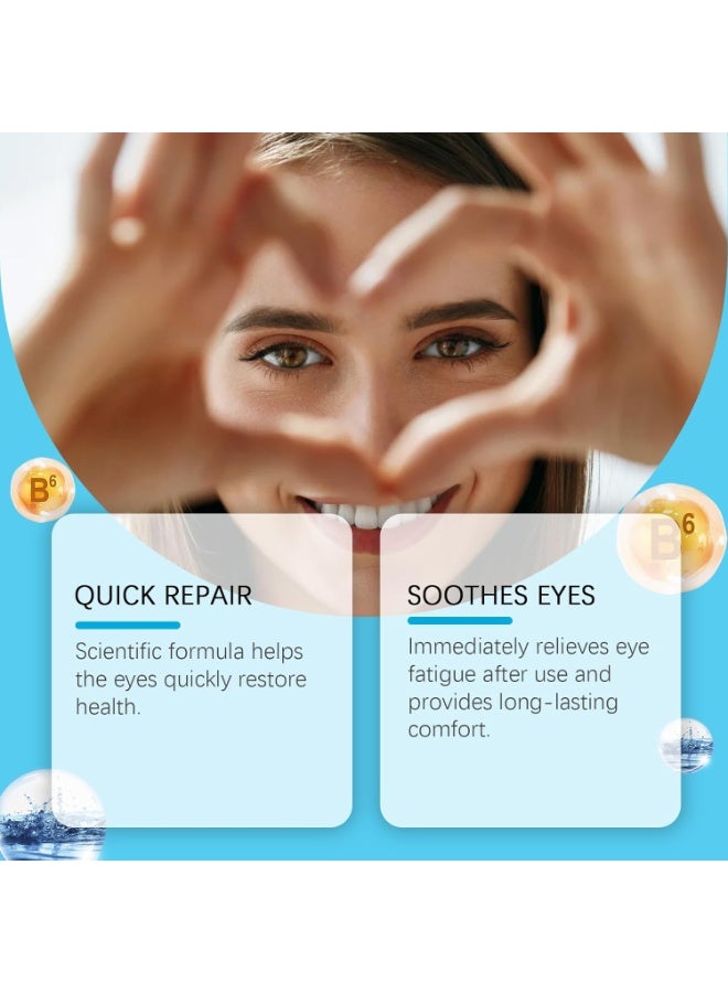 ximonth Eye drops,soothing and lubricating eye drops,relieves dryness and fatigue of the eyes,enhances clarity of vision,10 packs are convenient and portable  - Image 4