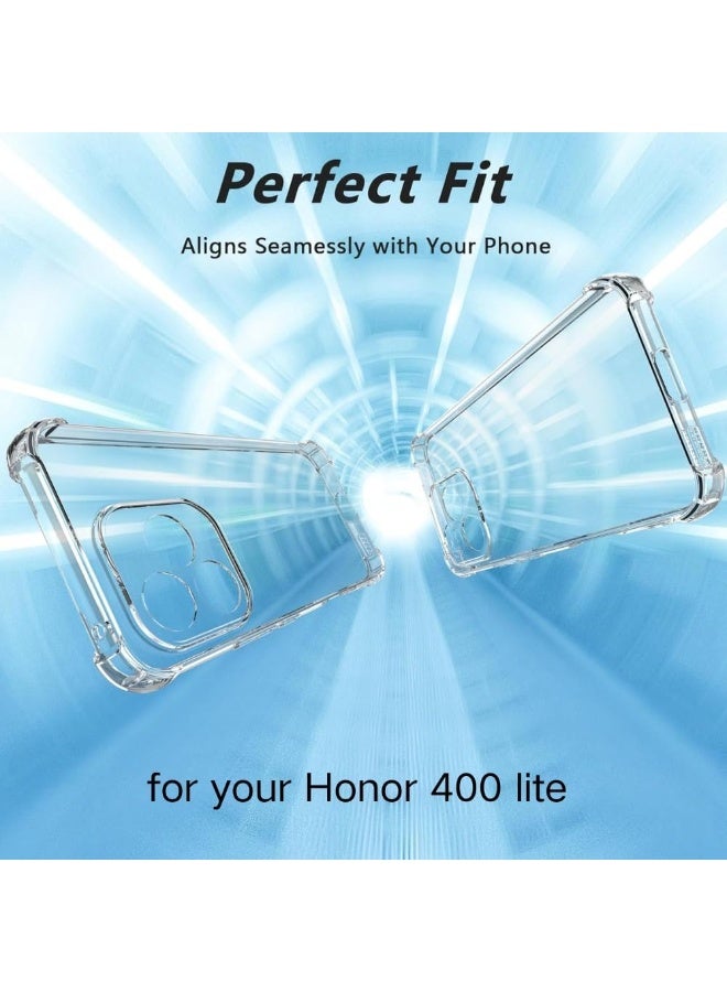 حومة جراب شفاف من مادة TPU لحماية الكاميرا لهاتف Honor 400 Lite 5G جراب نحيف للغاية لهاتف Honor 400 Lite جراب واقٍ مقاوم للصدمات لهاتف Huawei Honor 400 Lite 5G - Image 2