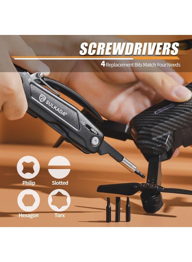 SULKADA Multitool Hammer 15 in 1 Camping Accessories Survival Gear,Gift for Men Christmas Stocking Stuffers Unique Brithday Gift Ideas - Image 5