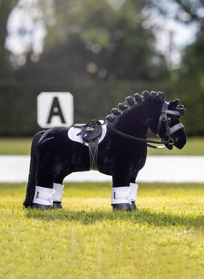 LeMieux Toy Pony Saddle - Black - Fine Grain Leather - Suitable for Ages 8 Years + - Image 3