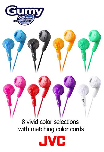 JVC HAF160R Gumy Ear Bud Headphone Red - Image 3