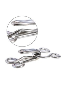 Bememo 50 Set Sewing Hooks And Eyes Closure For Bra And Clothing 3 Sizes (Silver And Black)  - Image 4