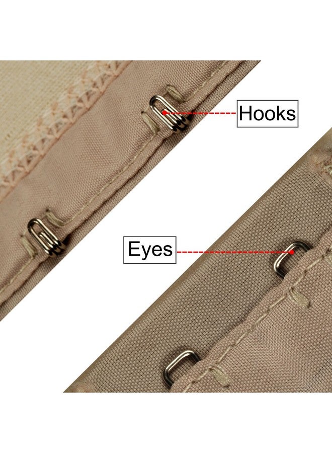 Bememo 50 Set Sewing Hooks And Eyes Closure For Bra And Clothing 3 Sizes (Silver And Black) - Image 5