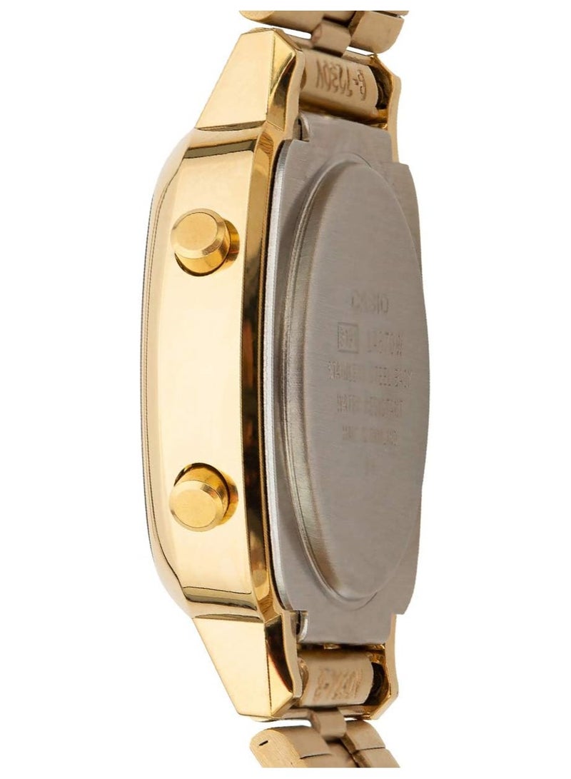 كاسيو ساعة كاسيو LA670WGA-9 كوارتز ذهبية ستانلس ستيل للسيدات مع مينا رقمية - Image 3