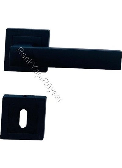 Renk Yapı Rüyası Color Building Dream Panel Door Handle Children's Room Door Handle Sturdy Spring Mechanism Metal Casting Handle Long Lasting Black Color  - Image 4