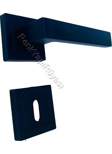 Renk Yapı Rüyası Color Building Dream Panel Door Handle Children's Room Door Handle Sturdy Spring Mechanism Metal Casting Handle Long Lasting Black Color  - Image 5