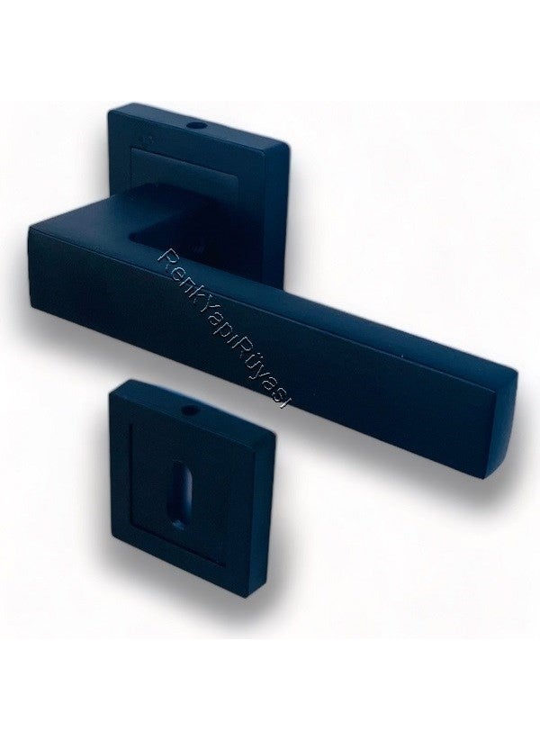 Renk Yapı Rüyası Color Building Dream Panel Door Handle Children's Room Door Handle Sturdy Spring Mechanism Metal Casting Handle Long Lasting Black Color  - Image 1