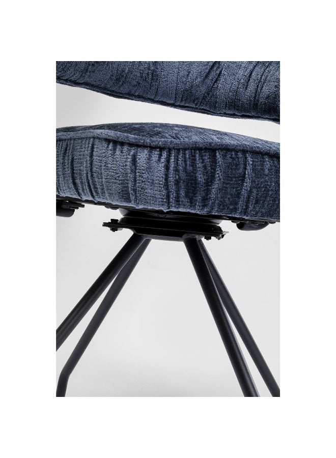 KARE Swivel Chair Arabella Blue  - Image 3
