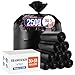 Delxo 3033 Gallon Trash Bags 250 Count Medium Duty Garbage Bags Thick Durable PunctureResistant Plastic Bolsas para basura Perforated Design Made in USA for Kitchen Yard Office Black - Image 1