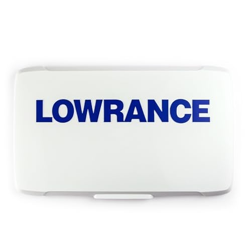 Lowrance 000-16251-001 Eagle 9" Display Sun Cover, White with Blue Letters - Image 1