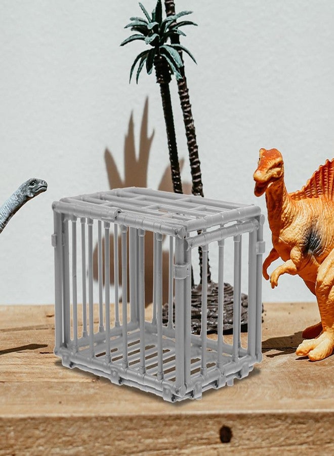 TOYANDONA 2pcs Mini Cage Model Miniature Plastic Animal Cage Fence Model for Dollhouse Micro Landscape Accessories - Image 4