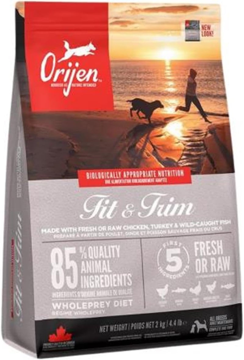 Orijen طعام جاف للكلاب Fit & Trim دجاج ديك رومي سمك - 2 كجم