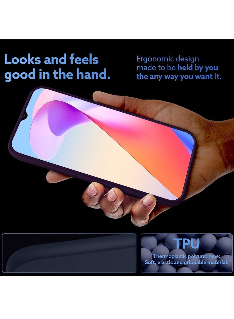 دبليو تيك حزام معصم بقبضة يد مغناطيسية ومسند مع غطاء حديد مدمج لهاتف Honor X6a 4G 2023 أرجواني باذنجاني - Image 5