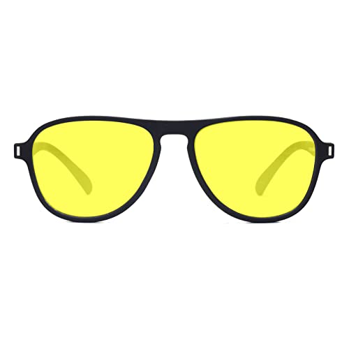 Peter Jones TR Matte Finished Aviator Frame Unisex Night Vision Polarized Sunglasses (TR011Y) - Image 3
