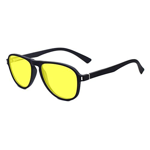 Peter Jones TR Matte Finished Aviator Frame Unisex Night Vision Polarized Sunglasses (TR011Y) - Image 2