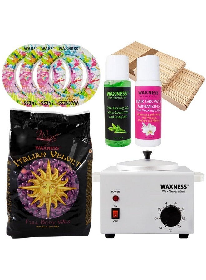 واكس نيسيسيتيز مجموعة شمع Waxness Italian Velvet Premium Synthetic Polymer Blend 2.2 رطل من الشمع - Image 1