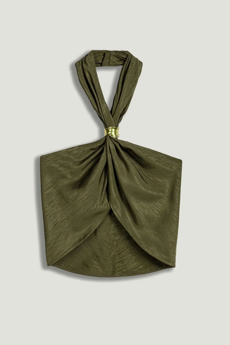 Nocturne  Twist Halter Neck Blouse for Women | Best Price UAE