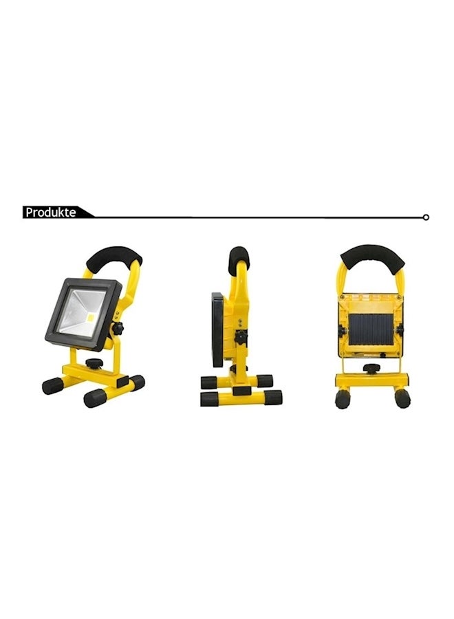 إسكدنيا مصباح LED بضوء غامر للاستخدام في مواقع العمل محمول وقابل لإعادة الشحن وبقدرة 10 وات أصفر - Image 3