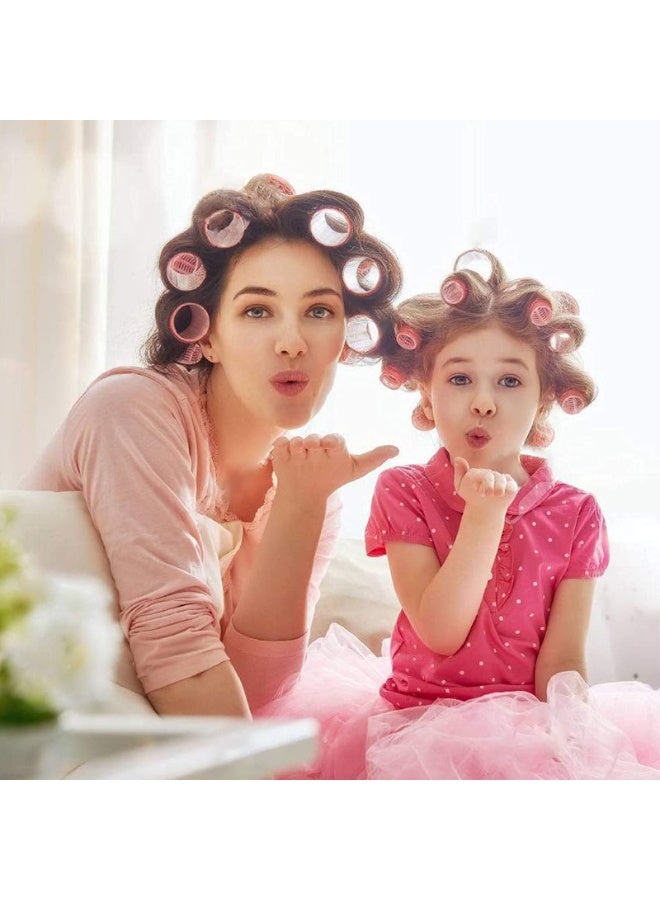 جيه زد اس مجموعة بكرات الشعر X spring، 48 قطعة، بكرات شعر ذاتية التثبيت مع 12 مشبك شعر ملون، مجموعة تصفيف شعر مجعدة سهلة التركيب، بكرات شعر بدون حرارة للاستخدام في صالونات التجميل للنساء - Image 5