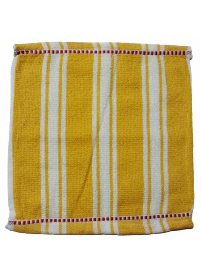 Oras Cotton Small Size Face Towel Handkerchief Rumal 200 Gsm Extra Soft And Super Absorbent Face Towels For Women'S Kids And Newborn Babies Set Of 6 (25X25 Cm) Multicolor - Image 3