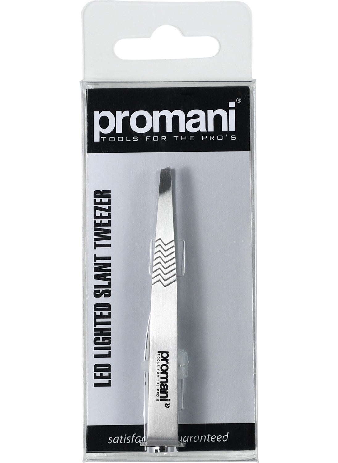 Promani LED Lighted Bent Tip Tweezers - PR924 