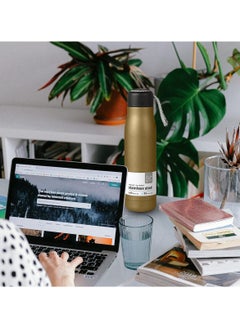 QSHOP Portable Sports Thermal Water Bottle with Stainless Steel Lid Vacuum Insulated Leakproof Eco Friendly Insulated Cup Keeps Water Hot or Cold  - Image 2