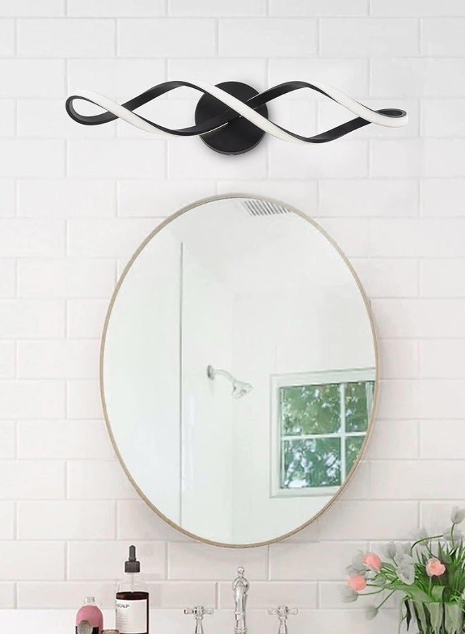 تارجت مصباح جداري LED على شكل دوامة أسود 3 ألوان 60x12سنتيمتر - Image 1