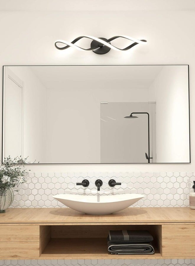 تارجت مصباح جداري LED على شكل دوامة أسود 3 ألوان 60x12سنتيمتر - Image 4