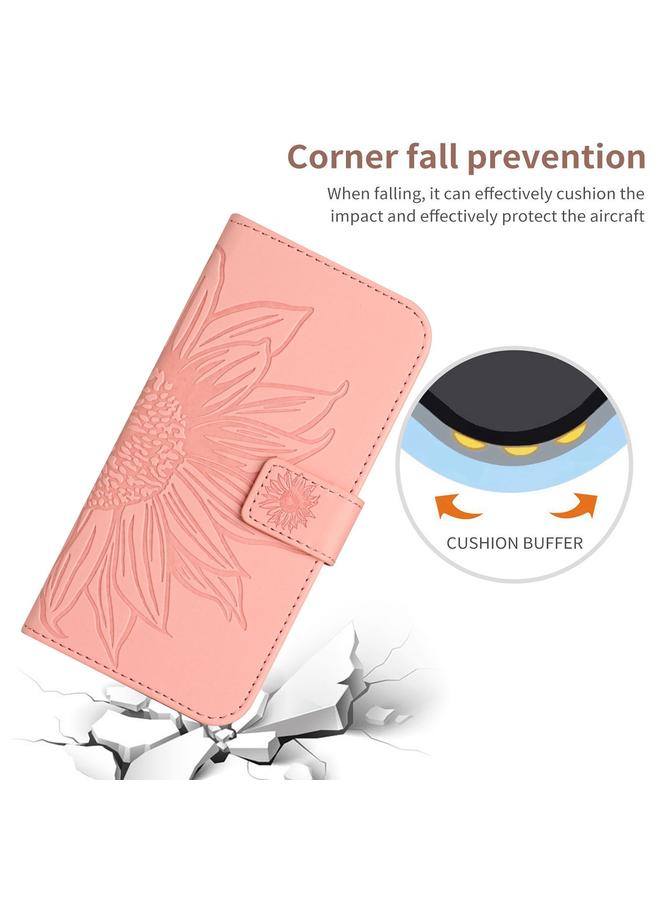 S-TOP Case For Honor X8b Skin Feel Sun Flower Pattern Leather Phone Case with Lanyard - Image 5