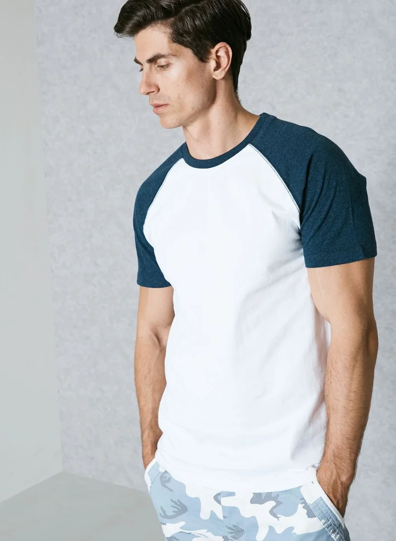 Superdry Orange Label  Baseball T-Shirt