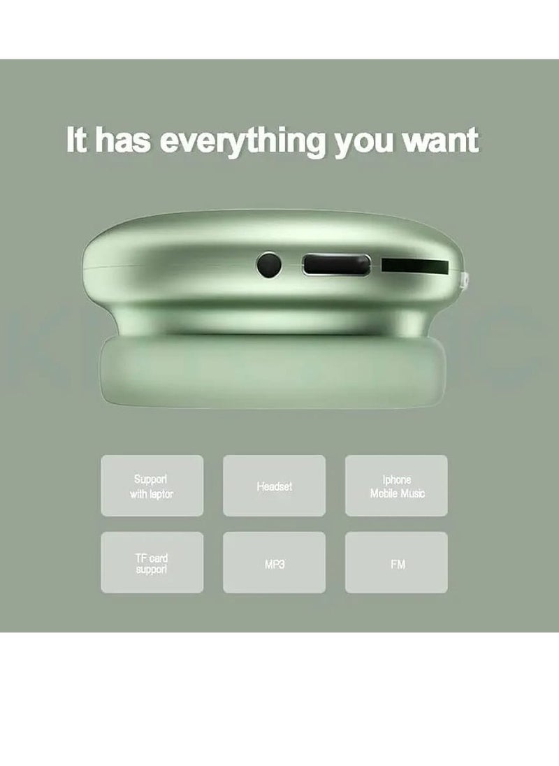 Bluetooth Over-Ear Headphones Green