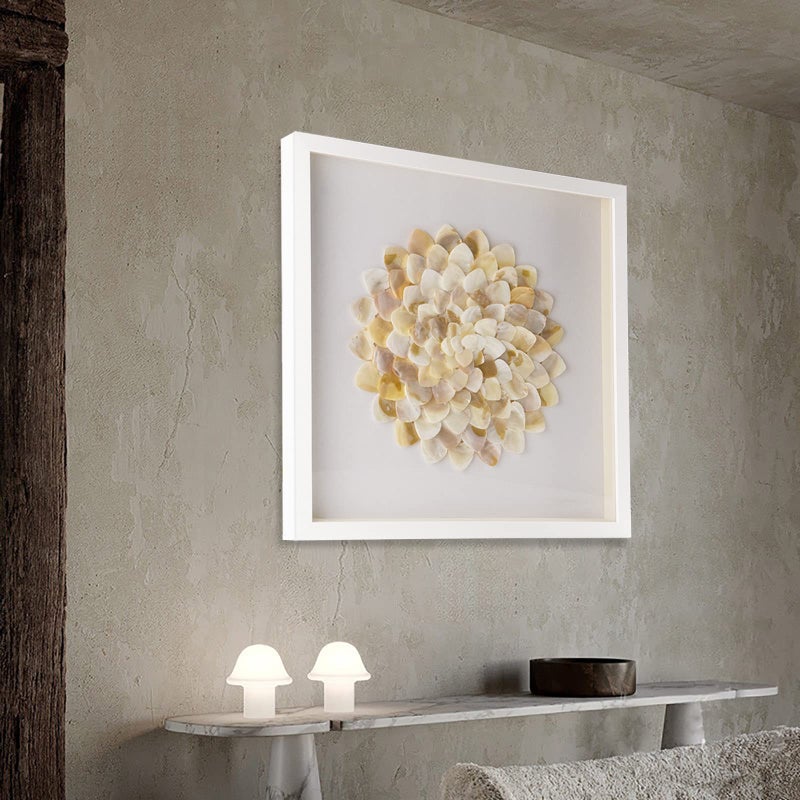 Jhumeg Baroque Style Artwork Paintings,Shell Canvas Art Wall Decor,Modern Wall Art Prints,Large Ocean Shadow Box With Framed,3D Wall Decor For Bedroom Aesthetic,Textured Living Room Bathroom - Image 3