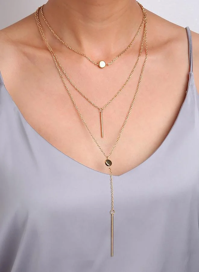 Take Two Bar Pendant Layered Necklace
