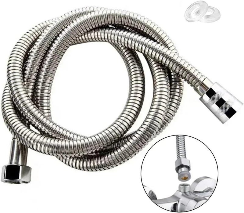 1.5M 2M Stainless Steel Hose Extension Tube Bathroom Shower Water Pipe Draw Accessories(1.5M) - Image 5