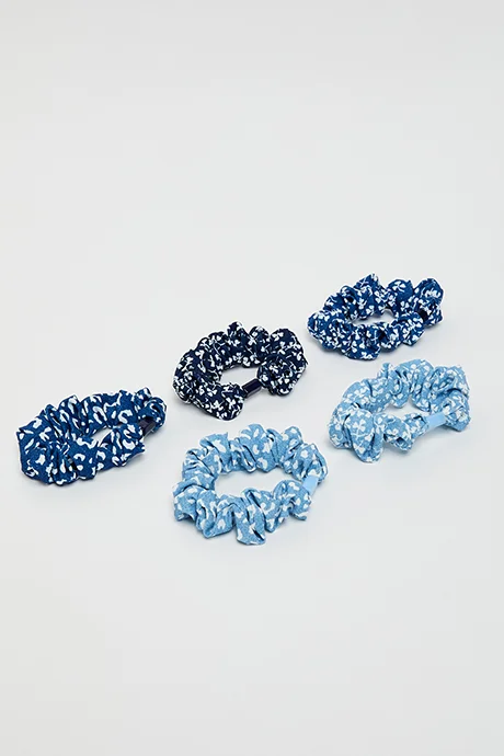 أر أند بي 5 Pack Printed Scrunchies