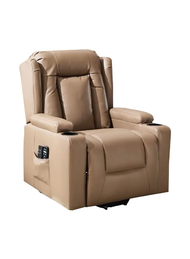 Micasa Elegant Design Recliner with Liftup Massage and Heating Function Brown 105 x 92 x 88 cm SX-81438 L.BROWN