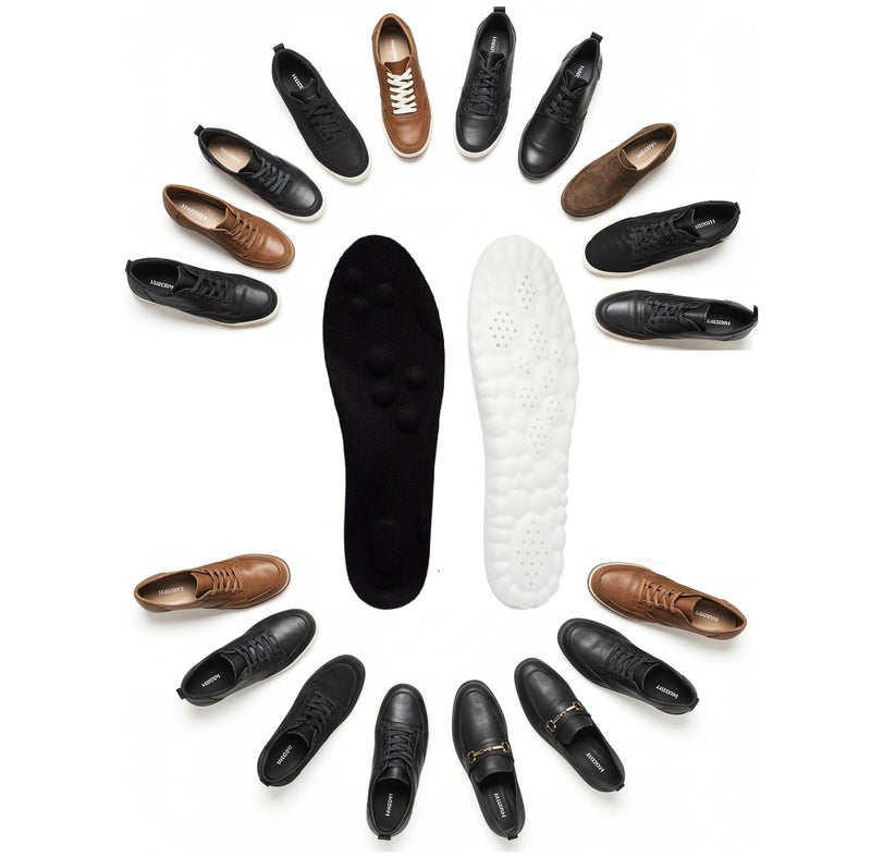 UTP 4D Cloud Orthotic Insoles for Men Women Memory Foam Arch Support Pain Relief for Flat Feet Plantar Fasciitis Shock Absorbing TrimtoFit Comfort Insoles Black EU 4142XL - Image 4