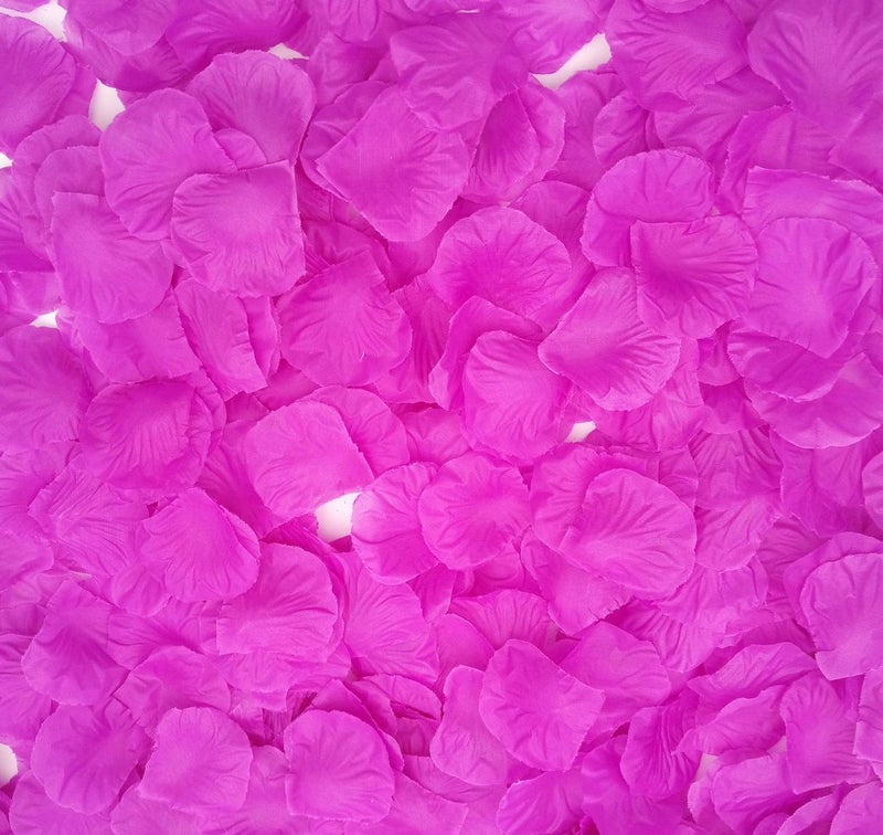 CODE FLORIST 2200 PCS Silk Flower Rose Petals for Wedding Decorations (Purple) - Image 1