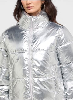ONLY High Neck Puffer Jacket  - Image 3