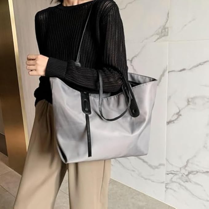 rayihni Women Large Capacity Casual Shoulder Tote BagSimple StyleGym Carryall Laptop Work Tote Dance and Yoga Bag Perfect for Sports and Travel - Image 4