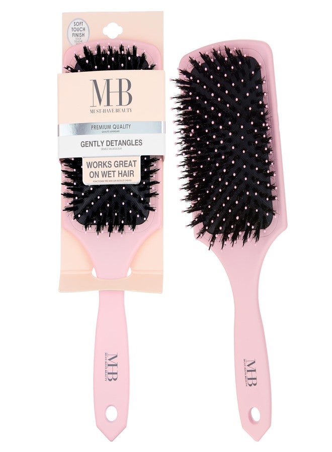 إكسبريشنز فرشاة مجداف وردية ناعمة الملمس - شعيرات رطبة وجافة لفك تشابك الشعر بسهولة - Image 1