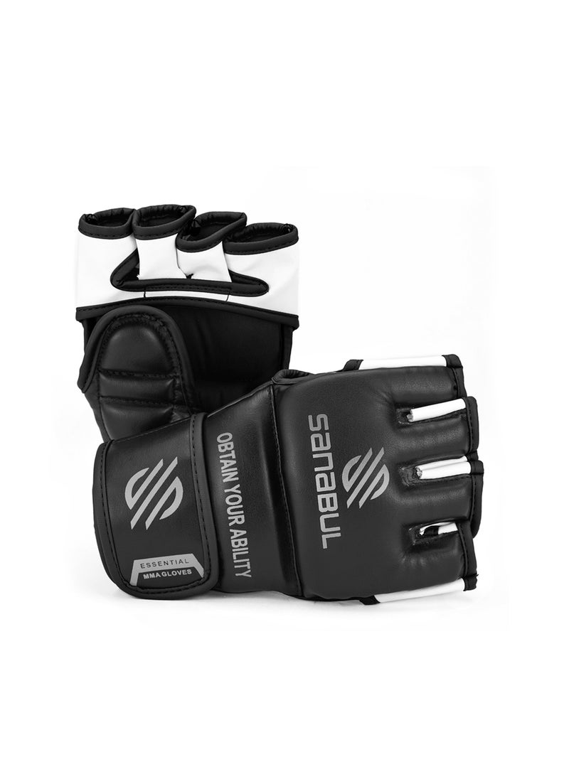 Sanabul  Essential Mma Gloves For Men And Women | Professional Fight Gloves For Sparring, Grappling, And Bag Training | Trusted By Pro Fighters (Metallic Silver, Large/X-Large)  - Image 2
