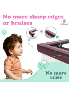 KidDough Nitrile Foam Baby Proofing Edge & Corner Protector For Kids - 5 Meters Edge Protector + 8 Corner Guards, Protector For Baby, Corner Protector For Sharp Edges, Baby Safety Products  - Image 3